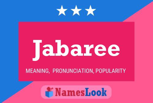 Jabaree Name Poster