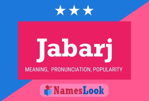 Jabarj Name Poster