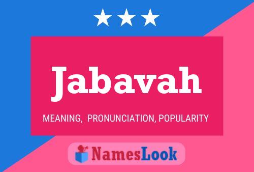 Jabavah Name Poster