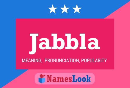 Jabbla Name Poster