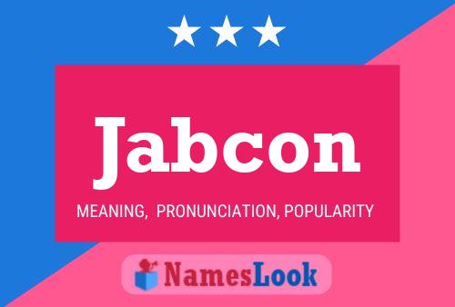 Jabcon Name Poster