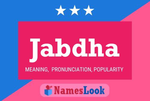 Jabdha Name Poster