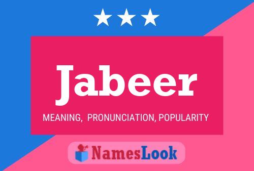 Jabeer Name Poster