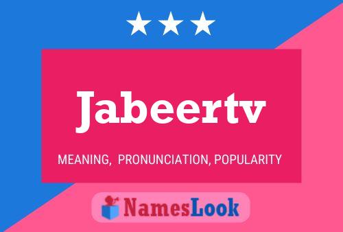 Jabeertv Name Poster