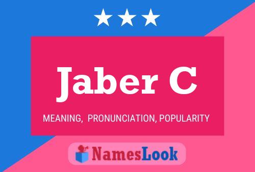 Jaber C Name Poster