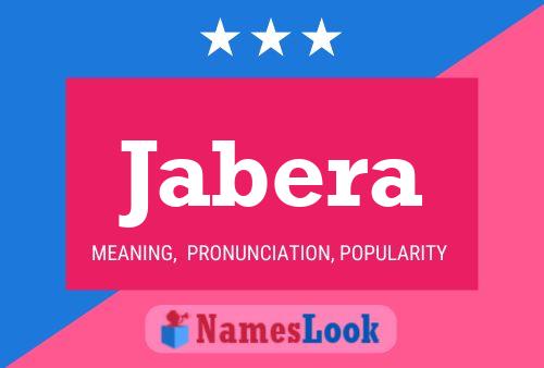 Jabera Name Poster