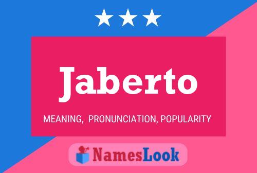 Jaberto Name Poster