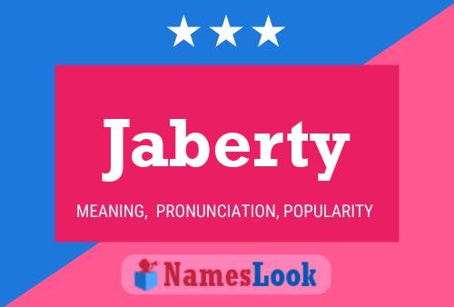 Jaberty Name Poster