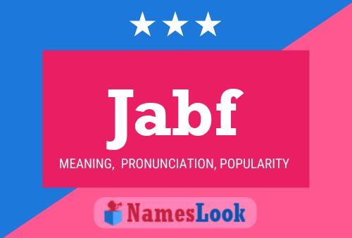 Jabf Name Poster