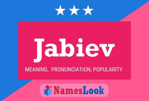 Jabiev Name Poster