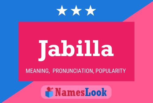 Jabilla Name Poster