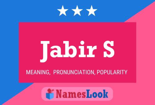 Jabir S Name Poster