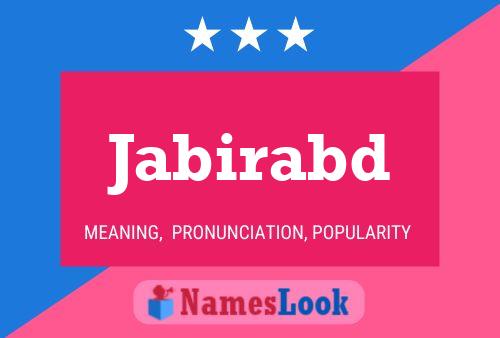 Jabirabd Name Poster