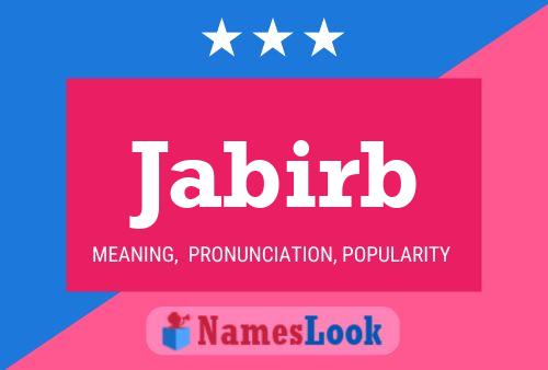 Jabirb Name Poster