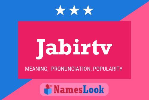 Jabirtv Name Poster