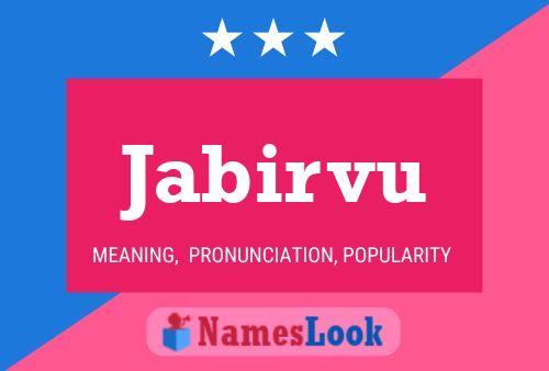 Jabirvu Name Poster