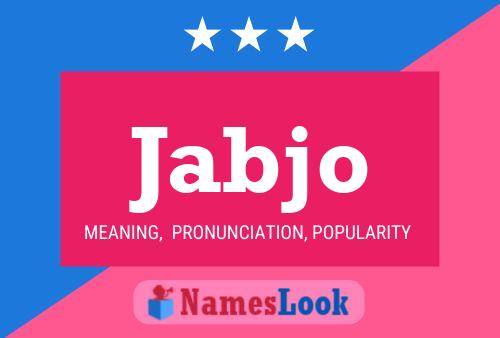 Jabjo Name Poster