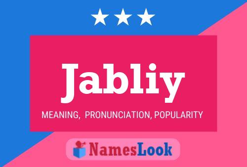 Jabliy Name Poster