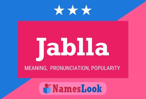 Jablla Name Poster