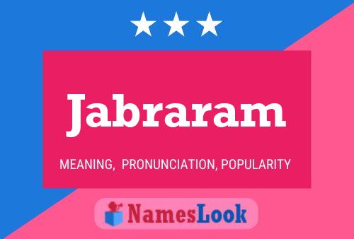 Jabraram Name Poster