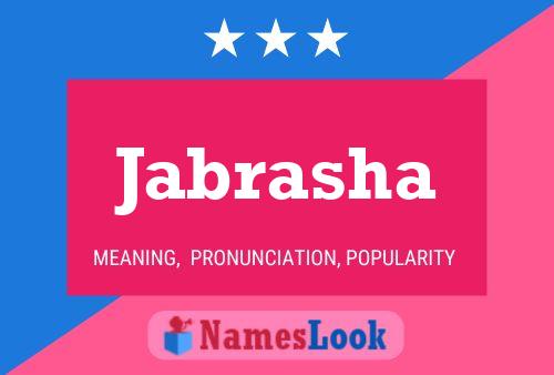 Jabrasha Name Poster