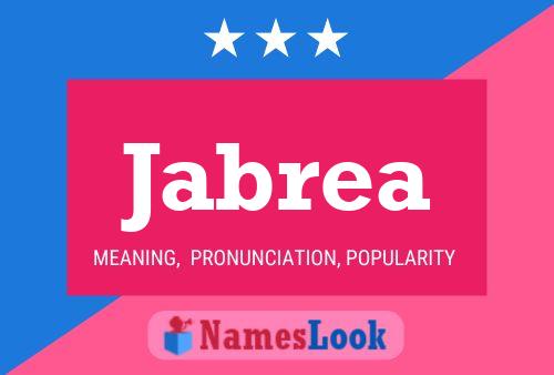 Jabrea Name Poster