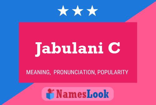 Jabulani C Name Poster