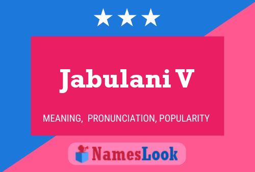 Jabulani V Name Poster