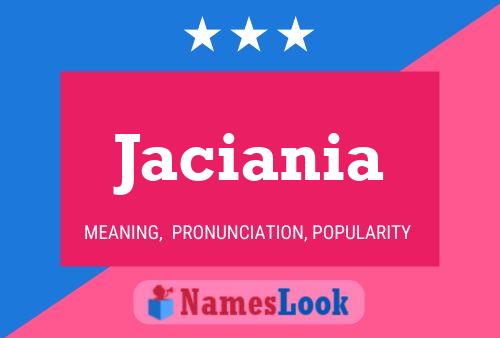 Jaciania Name Poster