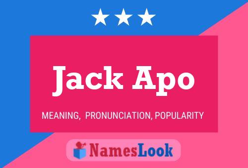 Jack Apo Name Poster