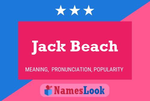 Jack Beach Name Poster