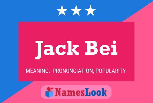 Jack Bei Name Poster