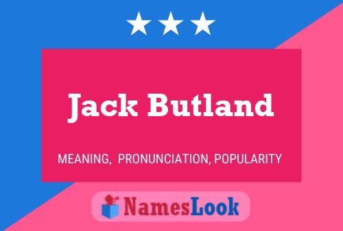 Jack Butland Name Poster