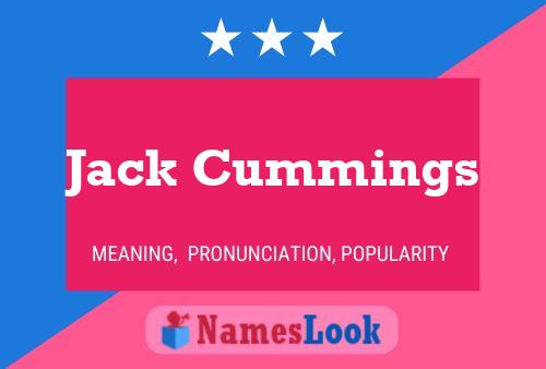 Jack Cummings Name Poster