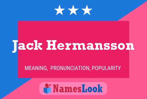 Jack Hermansson Name Poster