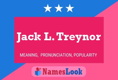 Jack L. Treynor Name Poster