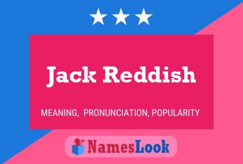 Jack Reddish Name Poster