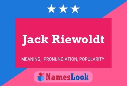 Jack Riewoldt Name Poster