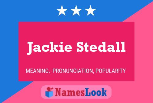 Jackie Stedall Name Poster