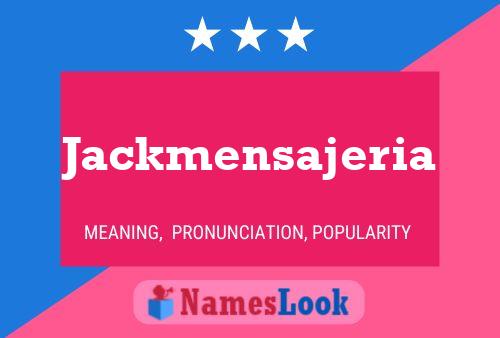 Jackmensajeria Name Poster