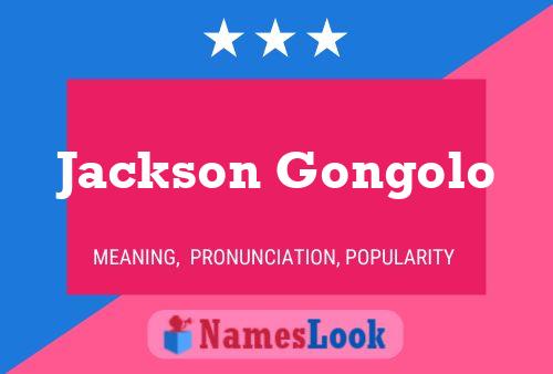 Jackson Gongolo Name Poster