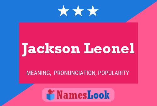 Jackson Leonel Name Poster