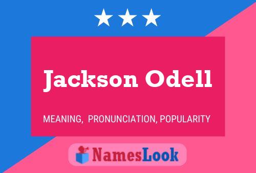 Jackson Odell Name Poster