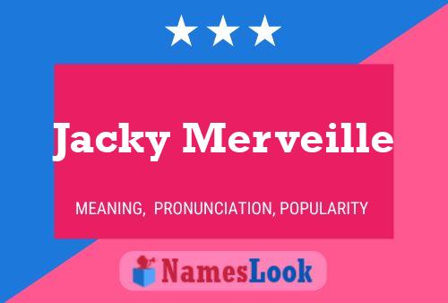 Jacky Merveille Name Poster