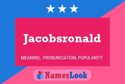 Jacobsronald Name Poster