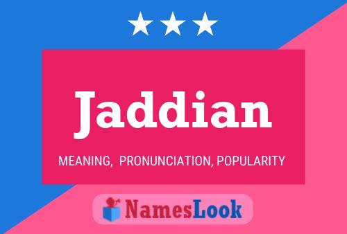 Jaddian Name Poster