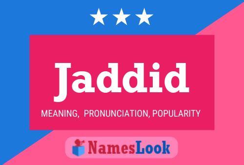 Jaddid Name Poster