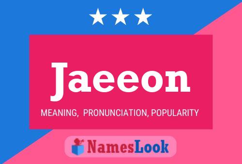 Jaeeon Name Poster