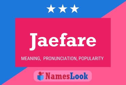 Jaefare Name Poster