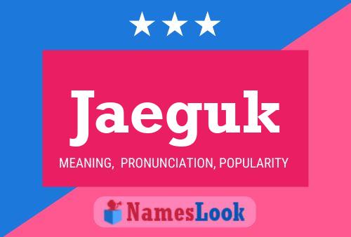 Jaeguk Name Poster